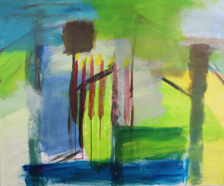 Kerzen 2013 Acryl auf Leinwand 100 x 120 cm